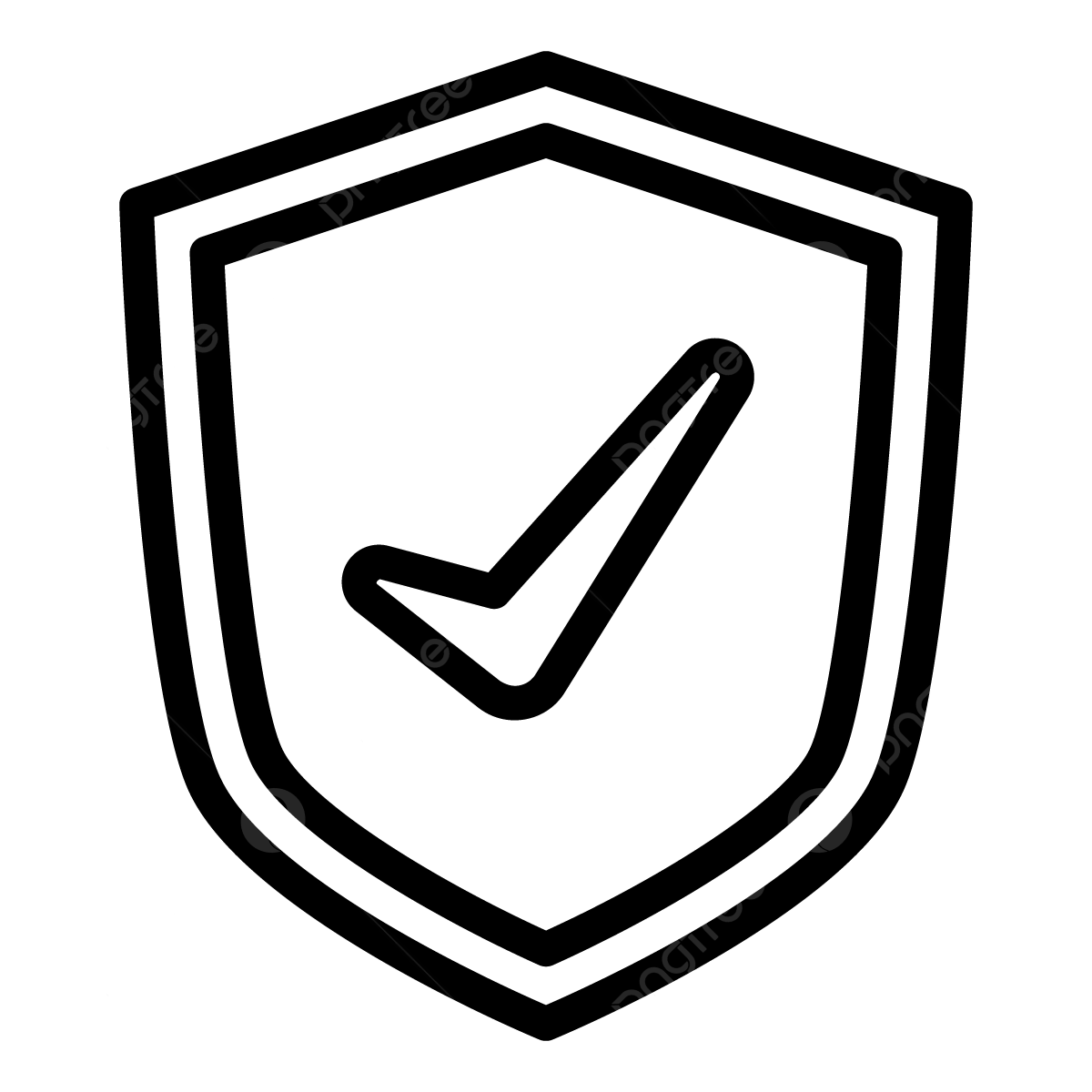 pngtree warranty line icon with shield and check png image 6237281