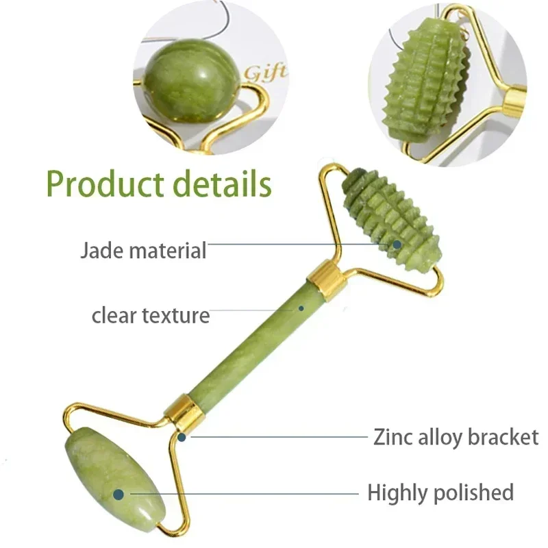 adeglow™ natural stone facial roller & gua sha set by cozest adeglow™ natural stone facial roller & gua sha set by cozest