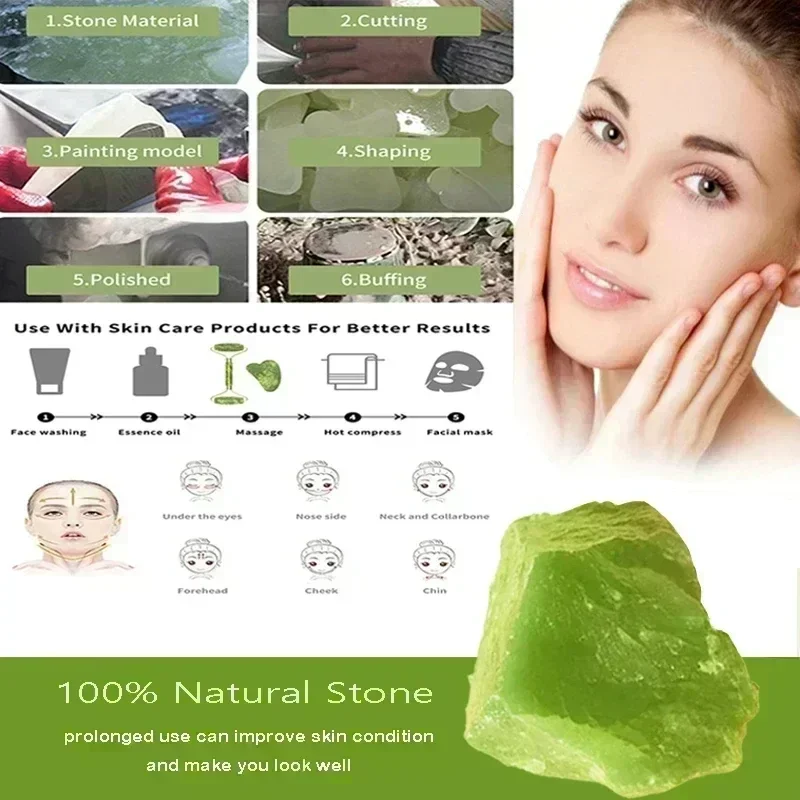 adeglow™ natural stone facial roller & gua sha set by cozest adeglow™ natural stone facial roller & gua sha set by cozest