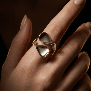 aria sterling silver open ring