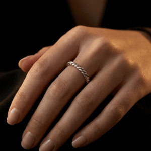 twisted wire sterling silver ring