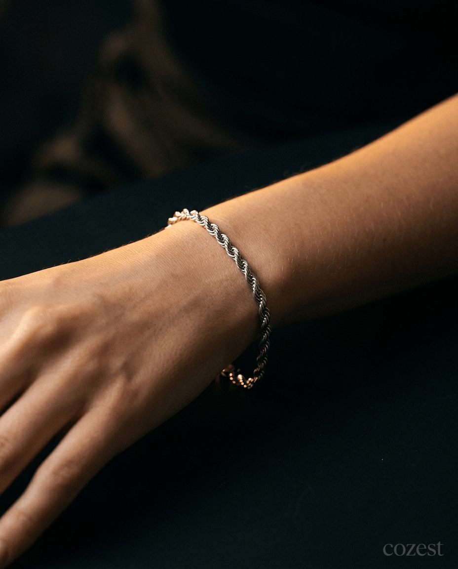 twist rope stainless steel bracelet twist rope stainless steel bracelet